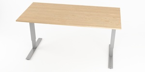 Skrivbord, hj- och snkbart, rektangulrt B100-160, Sitt&St, Offix